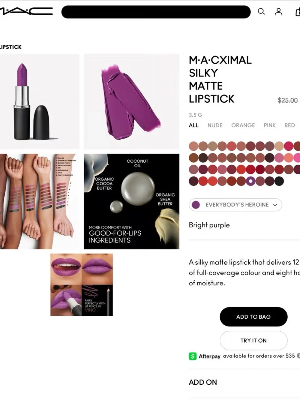 Like new MAC Matte Lipstick Bundle of 3